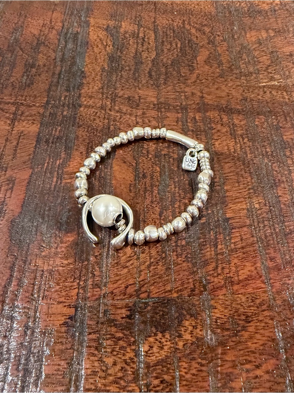 UNO de 50 Bracelet with Pearl